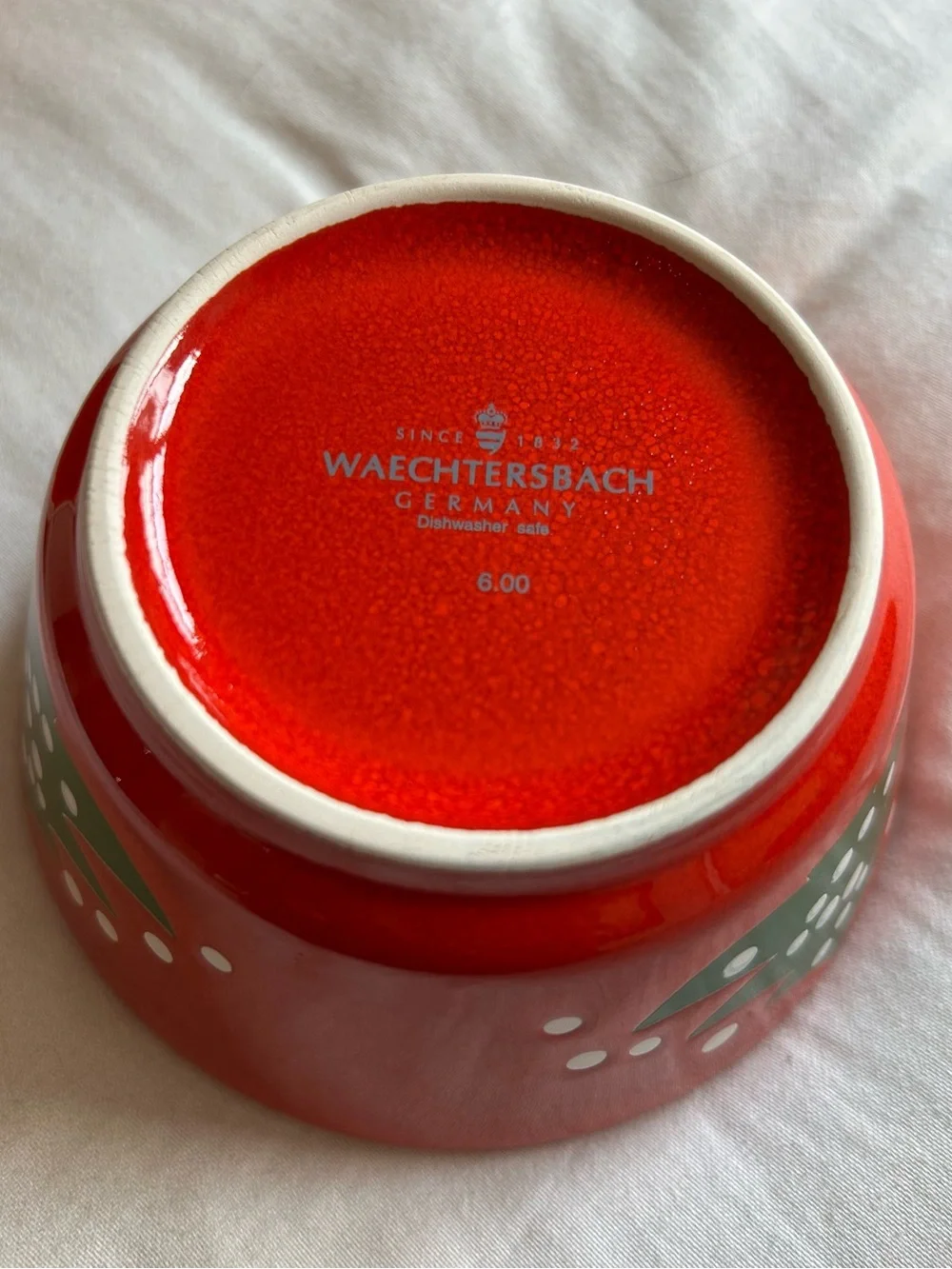 Waechtersbach Germany Christmas Tree 3-Piece Starter Dinnerware Set new in box